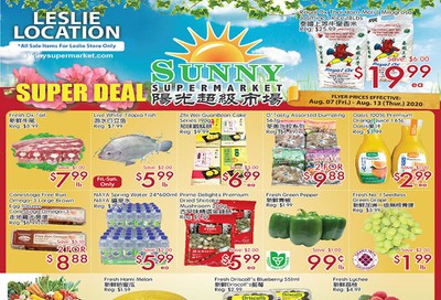Sunny Supermarket (Leslie) Flyer August 7 to 13