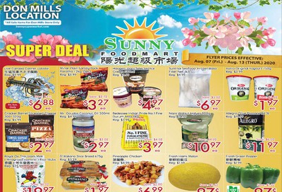 Sunny Foodmart (Don Mills) Flyer August 7 to 13