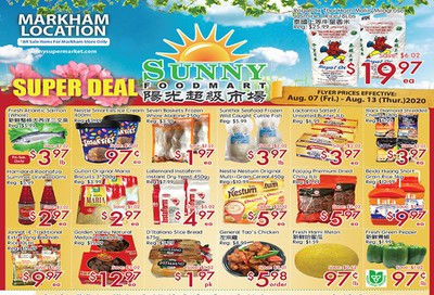 Sunny Foodmart (Markham) Flyer August 7 to 13