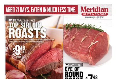 Meridian Meats and Seafood Flyer November 21 to 27
