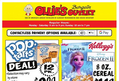 Ollie's Bargain Outlet Weekly Ad August 6 to August 12