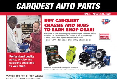 Carquest Weekly Ad June 1 to August 31