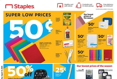 Staples Weekly Ad August 9 to August 15