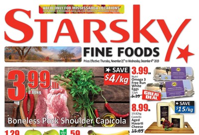 Starsky Foods (Mississauga) Flyer November 21 to December 4