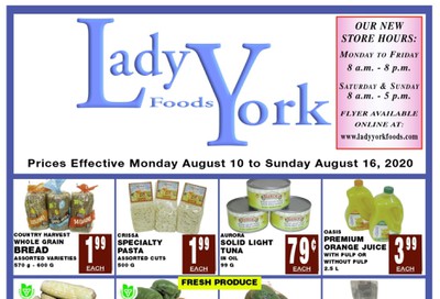 Lady York Foods Flyer August 10 to 16