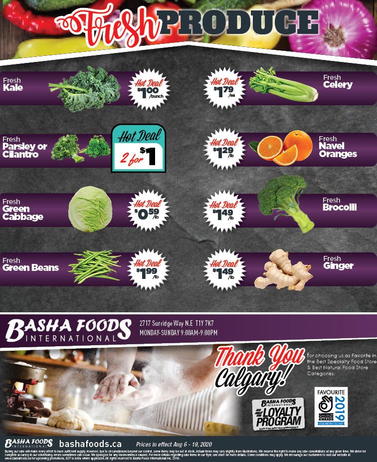 Basha Foods International Flyer August 6 to 19