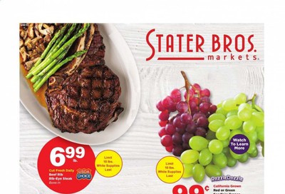 Stater Bros. Weekly Ad August 12 to August 18