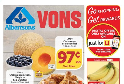 Vons Weekly Ad August 12 to August 18