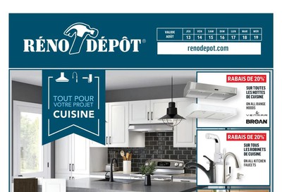 Reno Depot Flyer August 13 to 19