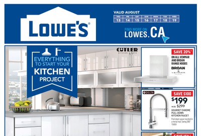 Lowe's Flyer August 13 to 19