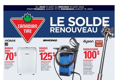 Canadian Tire (QC) Flyer August 13 to 19