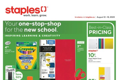 Staples Flyer August 12 to 18