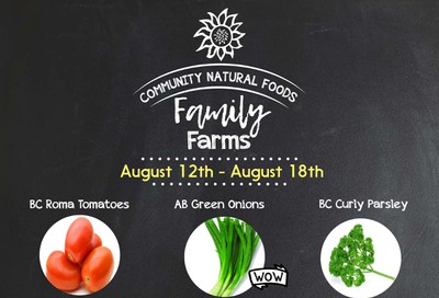 Community Natural Foods Flyer August 12 to 18