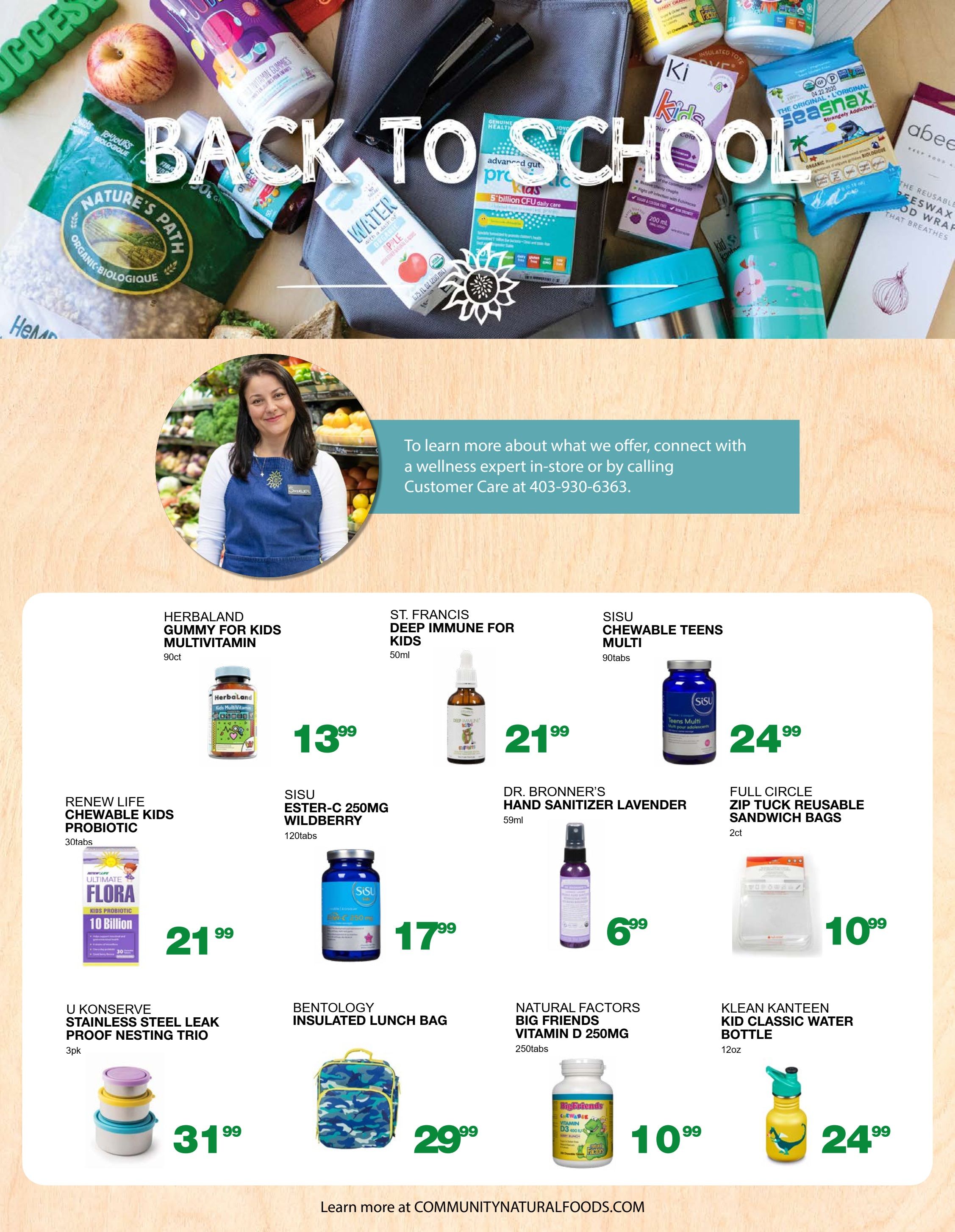 Community Natural Foods Flyer August 12 to 18