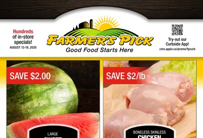 Farmer's Pick Flyer August 13 to 19