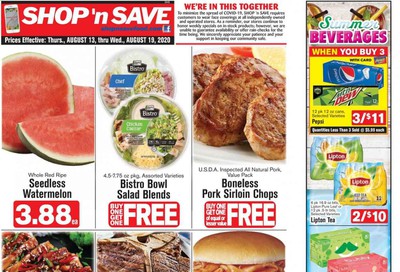 Shop ‘n Save (Pittsburgh) (MD, NY, OH, PA) Weekly Ad August 13 to August 19