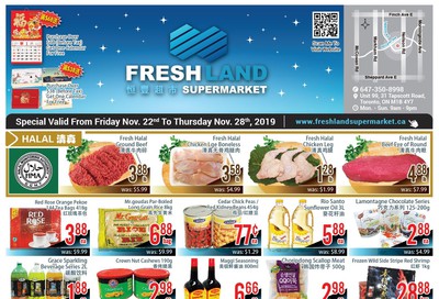 FreshLand Supermarket Flyer November 22 to 28