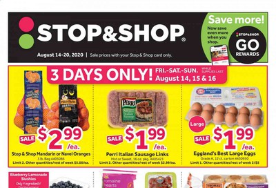 Stop & Shop (CT, NJ) Weekly Ad August 14 to August 20