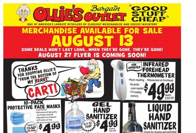 Ollie's Bargain Outlet Weekly Ad August 13 to August 19