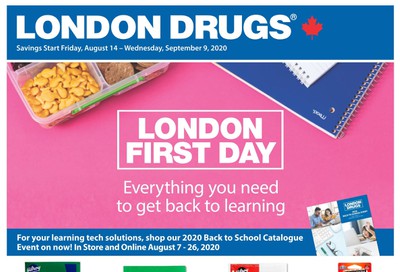 London Drugs London First Day Flyer August 14 to September 9