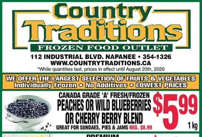 Country Traditions Flyer August 13 to 20