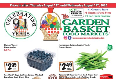 The Garden Basket Flyer August 13 to 19