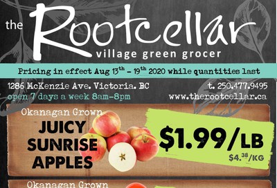The Root Cellar Flyer August 13 to 19