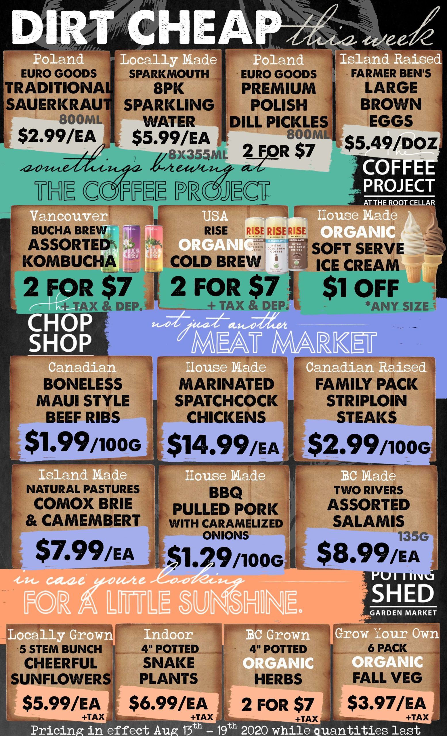 The Root Cellar Flyer August 13 to 19