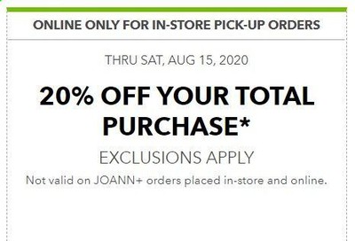 JOANN Weekly Ad August 13 to August 15