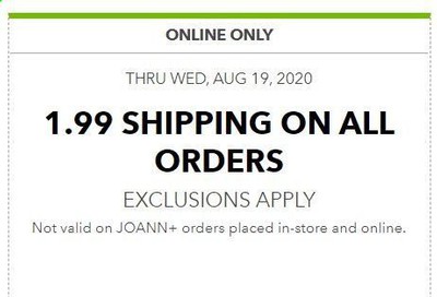JOANN Weekly Ad August 13 to August 19