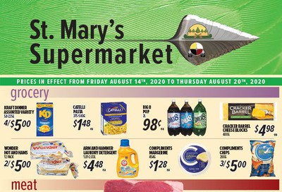 St. Mary's Supermarket Flyer August 14 to 20