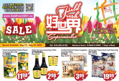 Field Fresh Supermarket Flyer August 14 to 20