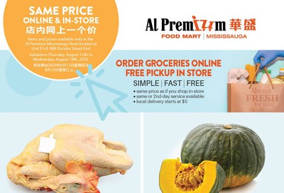 Al Premium Food Mart (Mississauga) Flyer August 13 to 19