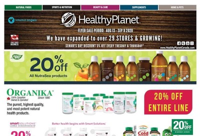Healthy Planet Flyer August 13 to 19
