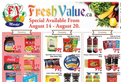 Fresh Value Flyer August 14 to 20