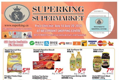 Superking Supermarket (London) Flyer August 14 to 20