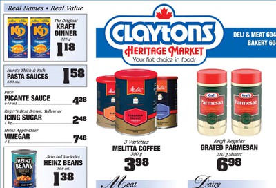 Claytons Heritage Market Flyer August 14 to 20