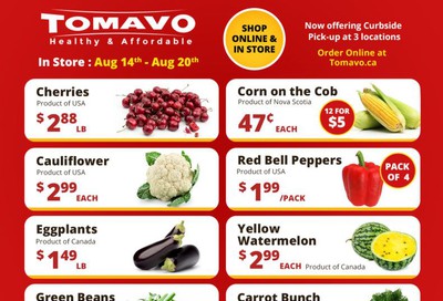 Tomavo Flyer August 14 to 20