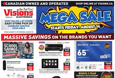 Visions Electronics Flyer August 14 to 20