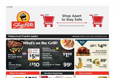 ShopRite Weekly Ad August 16 to August 22