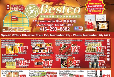 BestCo Food Mart (Scarborough) Flyer November 22 to 28