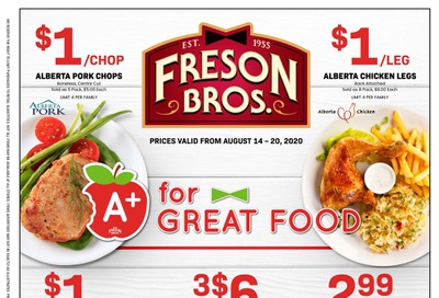 Freson Bros. Flyer August 14 to 20