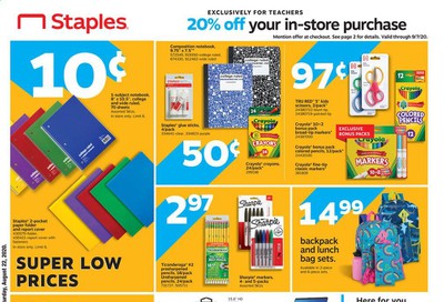 Staples Weekly Ad August 16 to August 22
