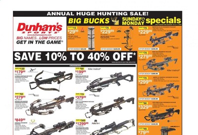 Dunham's Sports Weekly Ad August 15 to August 20