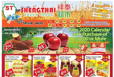 Shengthai Fresh Foods Flyer November 22 to December 5