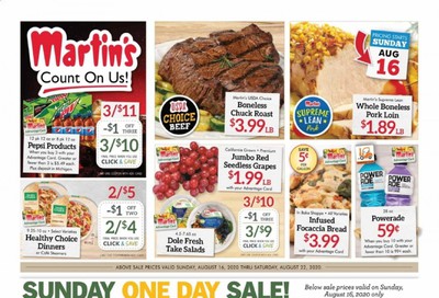 Martin’s Weekly Ad August 16 to August 22