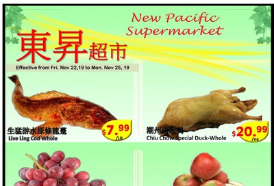 New Pacific Supermarket Flyer November 22 to 25