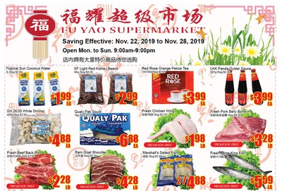 Fu Yao Supermarket Flyer November 22 to 28