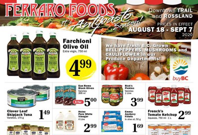 Ferraro Foods Flyer August 18 to September 7
