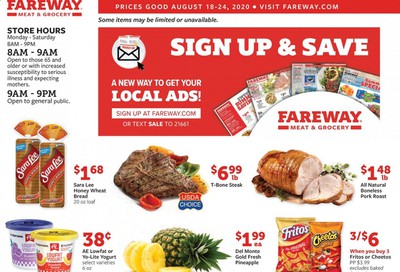 Fareway Weekly Ad August 18 to August 24
